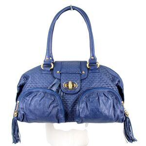 ROOMY The Find SOFT BLUE GENUINE LEATHER TOTE SHOULDER BAG HANDBAG PURSE